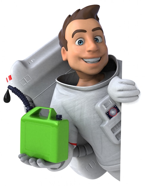 Lustige Astronautenanimation