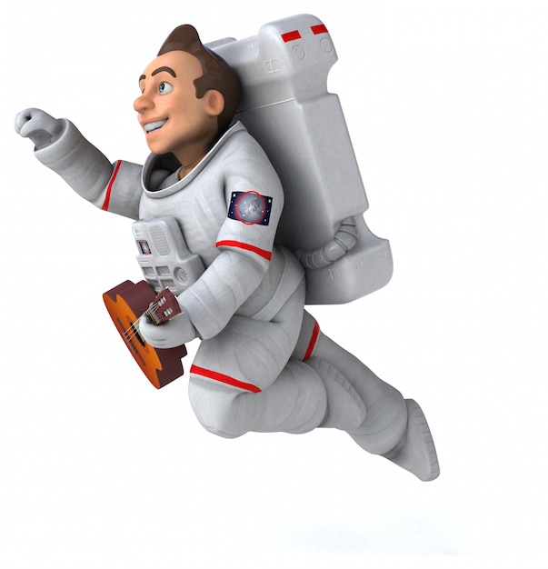 Lustige Astronautenanimation