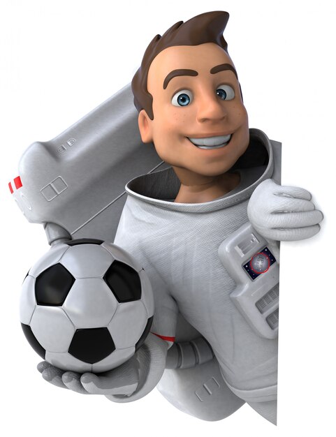 Lustige Astronautenanimation