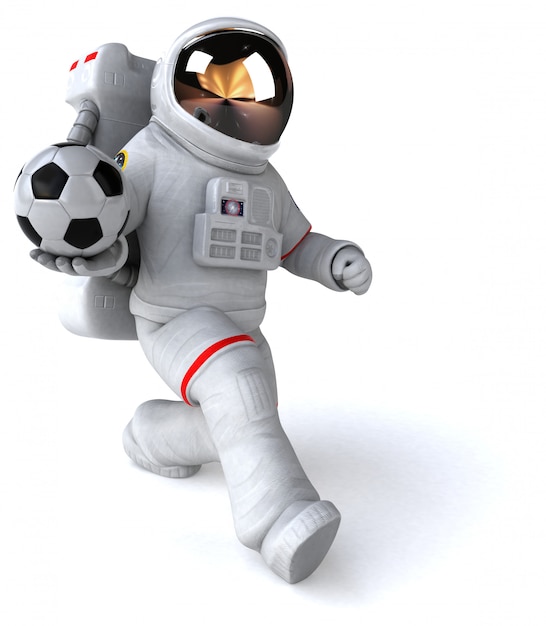 Lustige Astronautenanimation