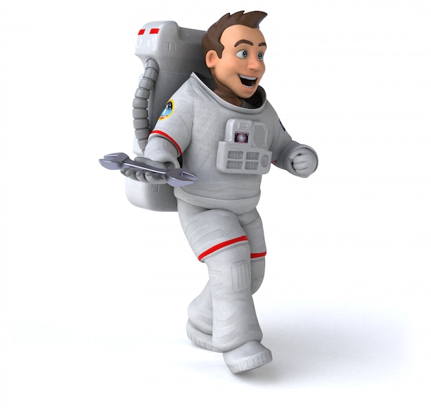 Lustige Astronautenanimation