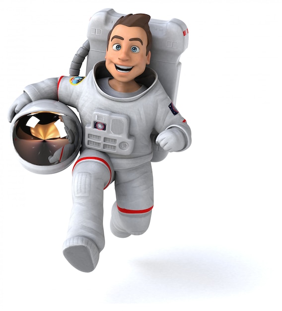 Lustige Astronautenanimation