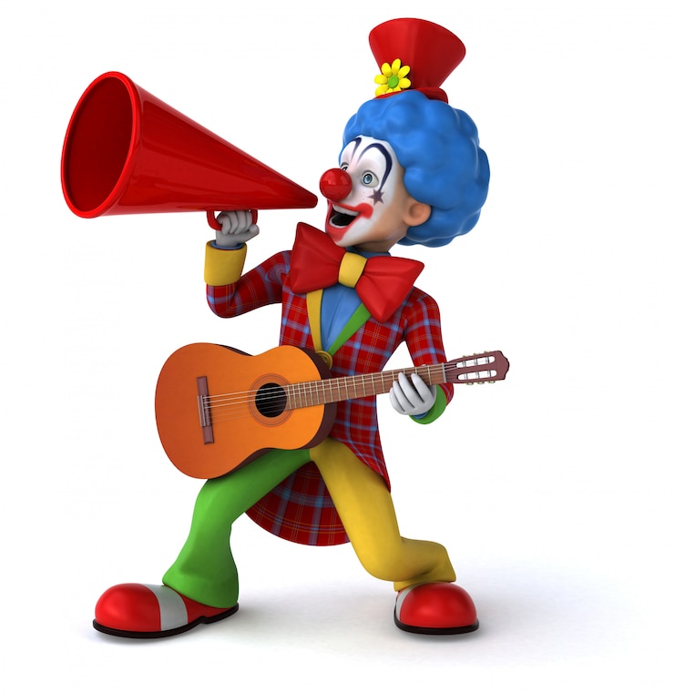 Foto lustige clown-animation