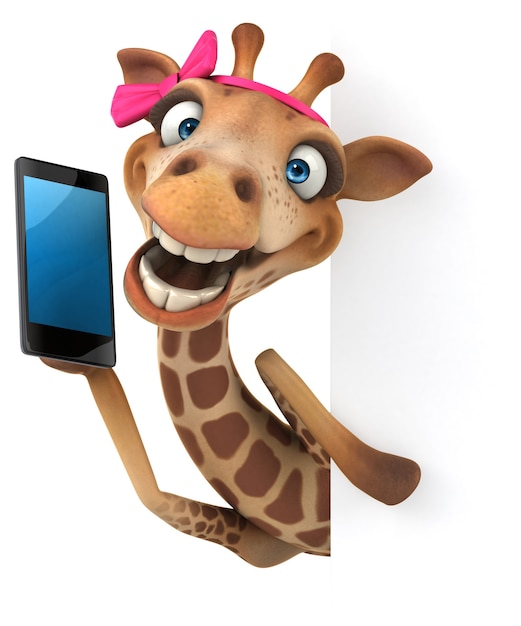 Lustige Giraffe