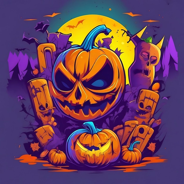 lustige Halloween-Illustrationen