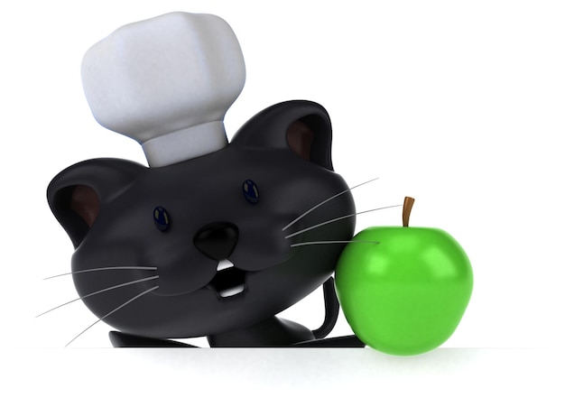 Lustige Katze 3D-Illustration