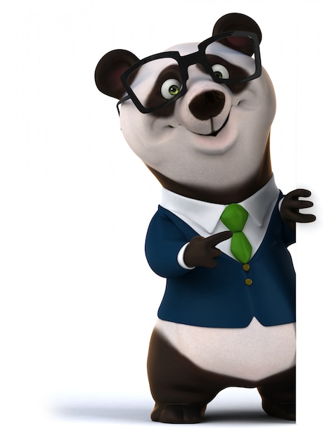 Lustige Panda-Animation