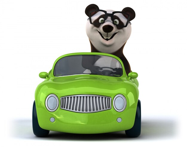 Lustige Panda-Animation