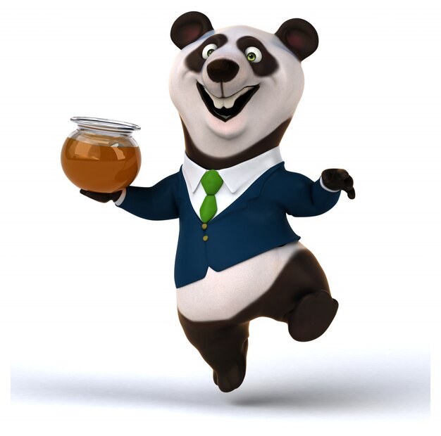 Lustige Panda-Animation