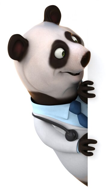 Lustige Panda-Animation