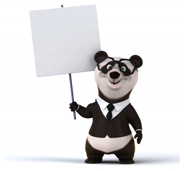 Lustige Panda-Animation