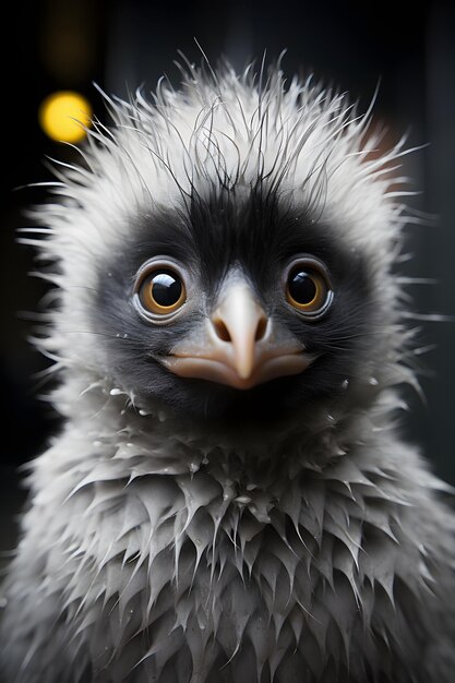 Lustige süße Baby-Pinguin-Selfie-Fotografie aus der Nähe