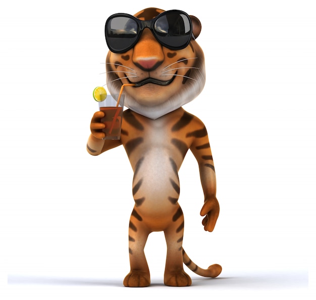 Lustige Tigeranimation