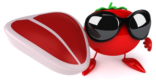 Foto lustige tomatenanimation