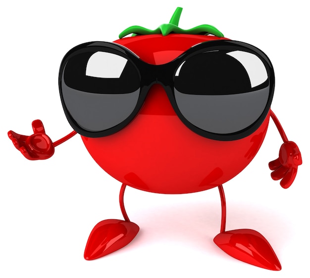 Foto lustige tomatenanimation