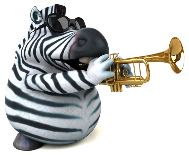 Foto lustige zebra-animation