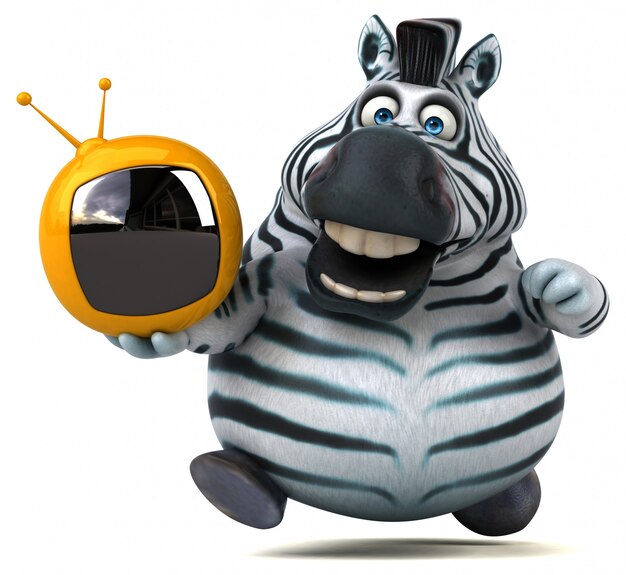 Lustige Zebra-Animation