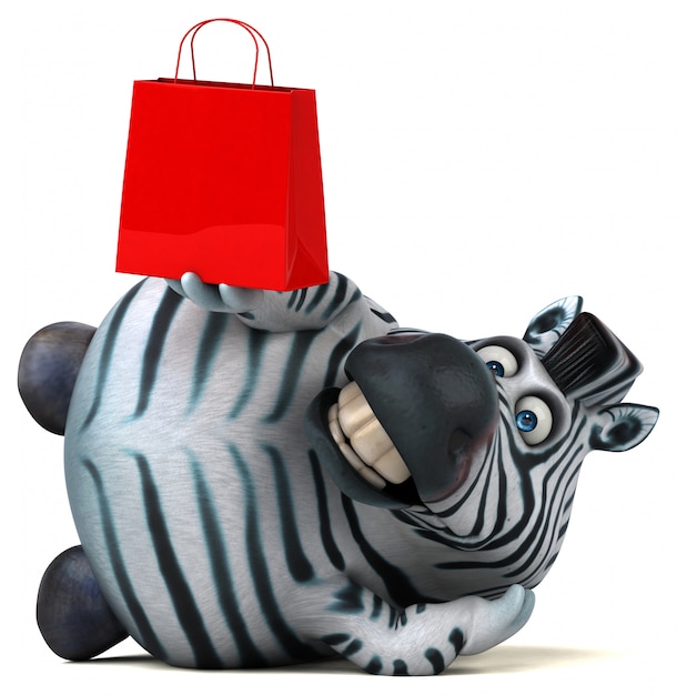 Lustige Zebra-Animation