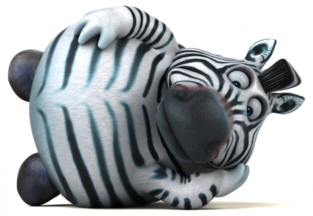 Lustige Zebra-Animation