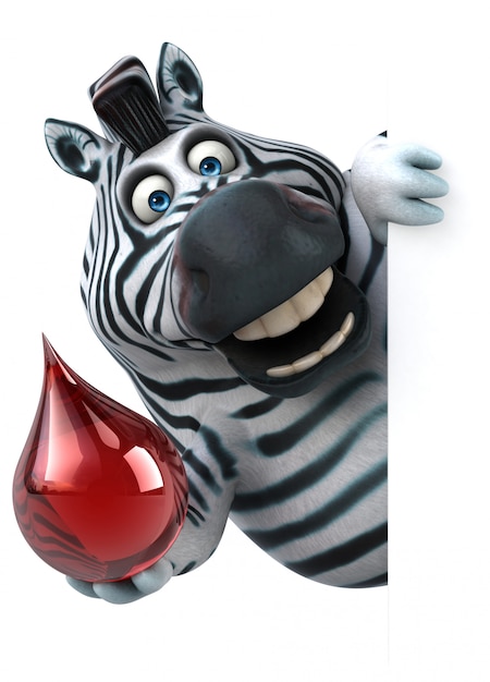 Lustige Zebra-Animation