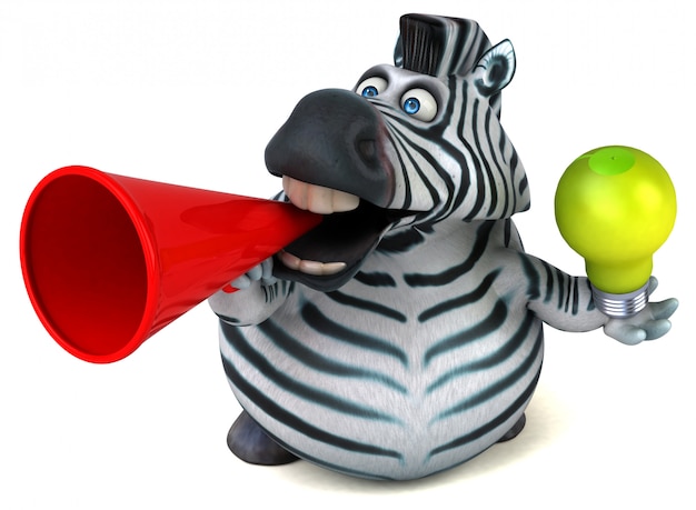 Lustige Zebra-Animation