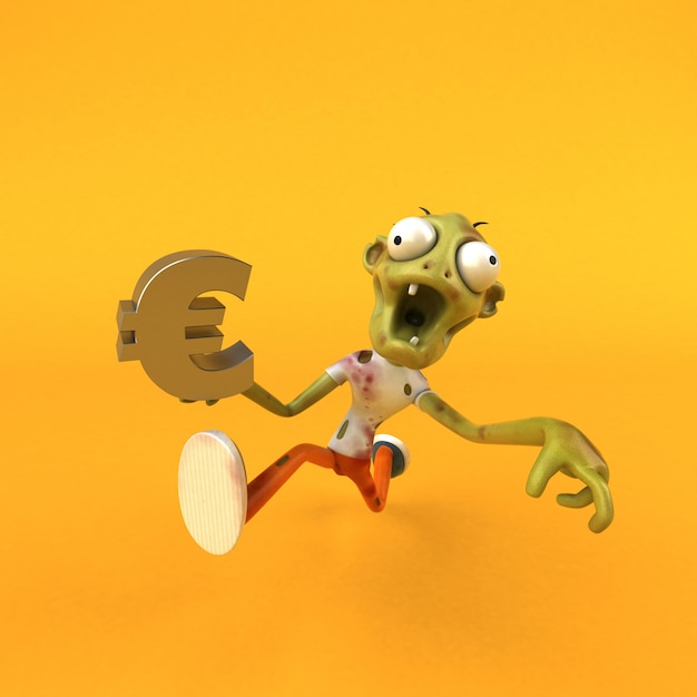 Foto lustige zombie-animation