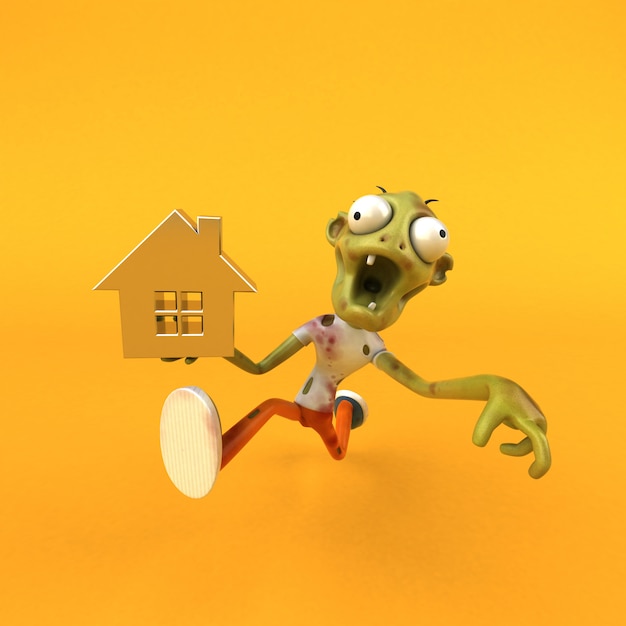 Lustige Zombie-Animation