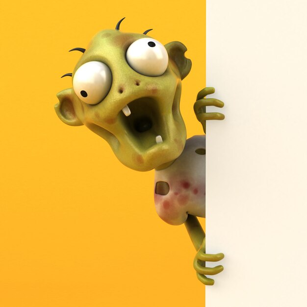 Foto lustige zombie-animation