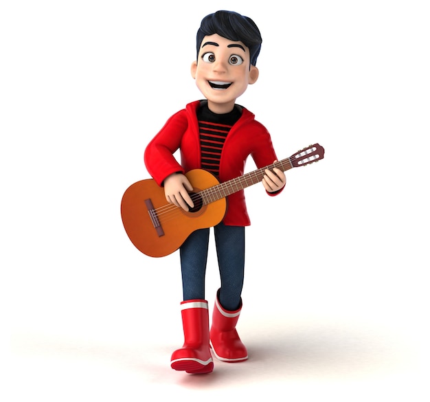 Lustiger 3D-Cartoon-Teenager