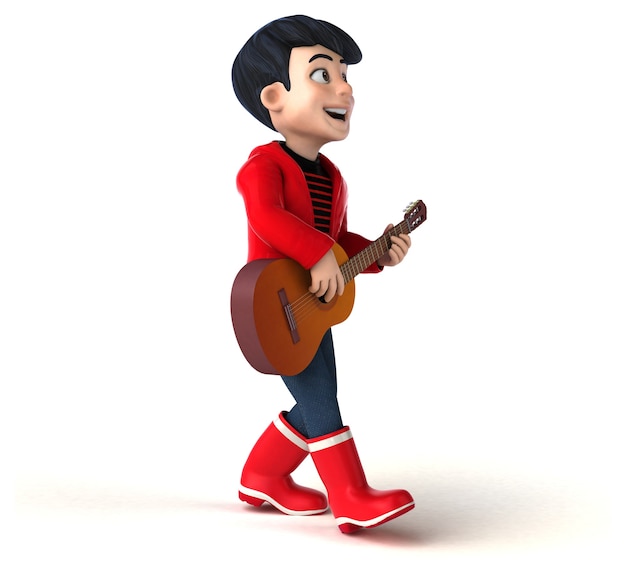 Lustiger 3D-Cartoon-Teenager