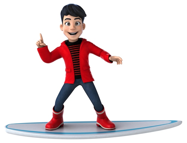 Lustiger 3D-Cartoon-Teenager