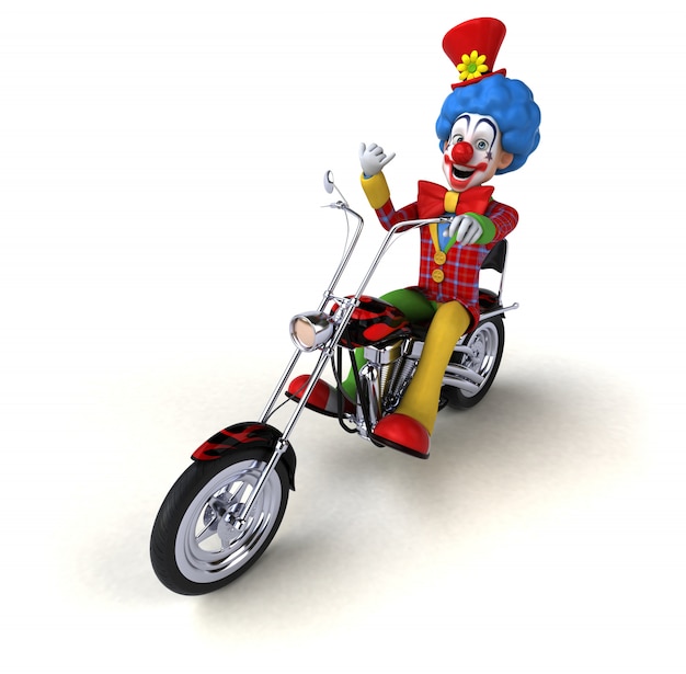 Lustiger Clown - 3D Charakter