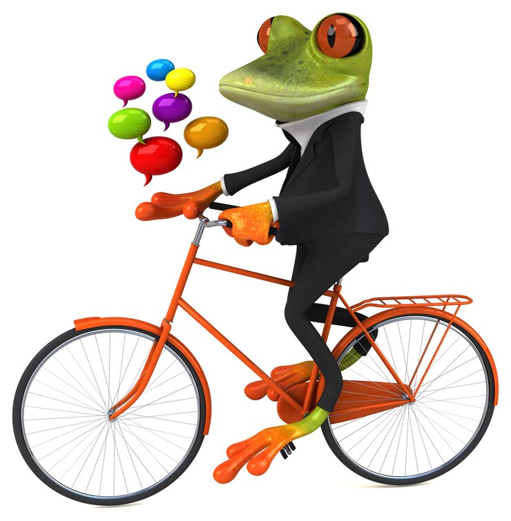 Foto lustiger frosch