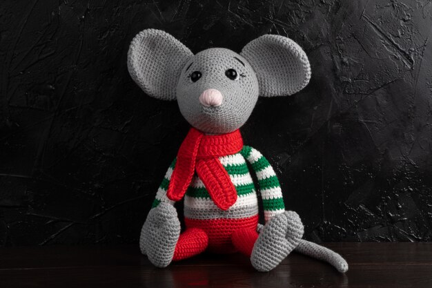 Lustiges Amigurumi handgemachtes Strickspielzeug