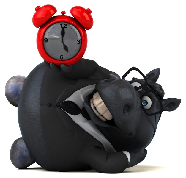 Lustiges Pferd - 3D-Illustration
