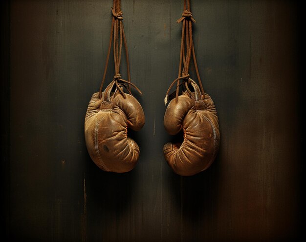 Foto luvas de boxe vintage