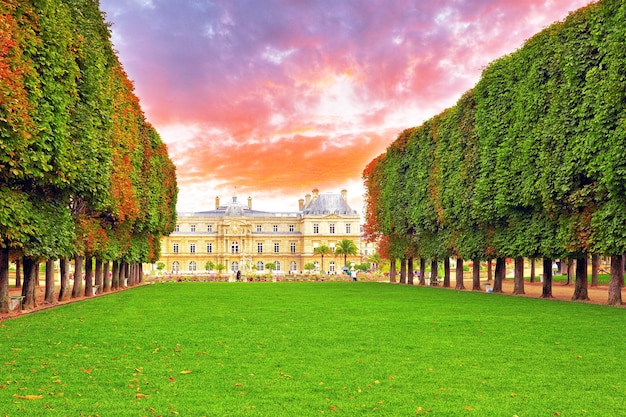 Luxembourg Palase em Paris, França.