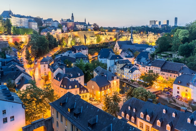 Luxemburg Stadt Nacht