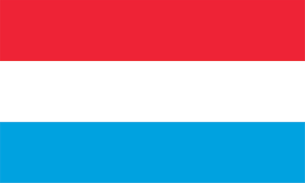 Foto luxemburgische flagge von luxemburg