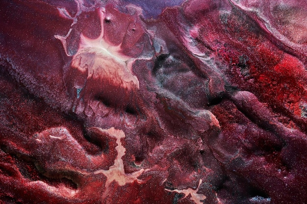 Luxo cintilante fundo abstrato arte líquida Violeta vermelho contraste tinta mistura álcool manchas de tinta textura de mármore Padrão de impressão moderno