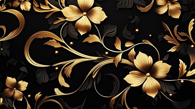 Luxo colorido floral ornamental fundo generativo ai