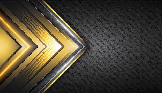 Luxo de fundo dourado e preto