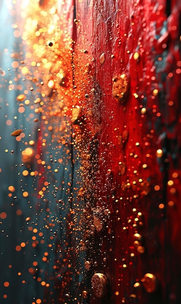 Luxo realeza fundo vermelho para design pontos de areia dourados brilhando
