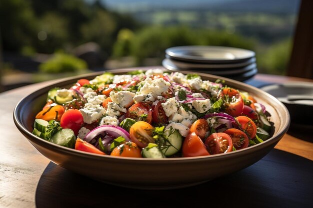 Luxuosa salada do Egeu