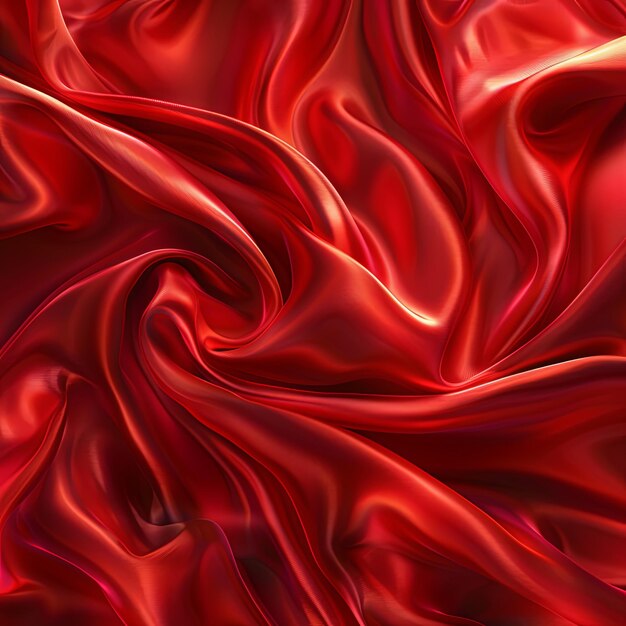 Foto luxuosa textura de seda vermelha com destaques refletores