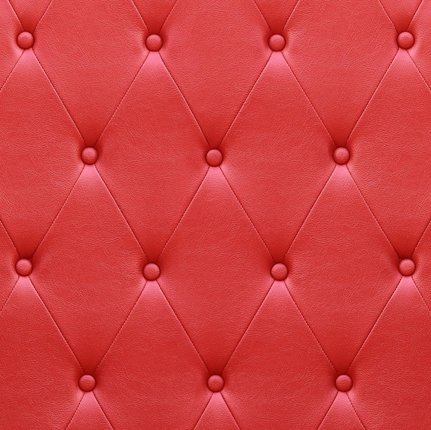 Luxuoso assento de couro vermelho