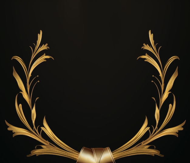 luxuriöse goldene Ornamente auf Schwarz