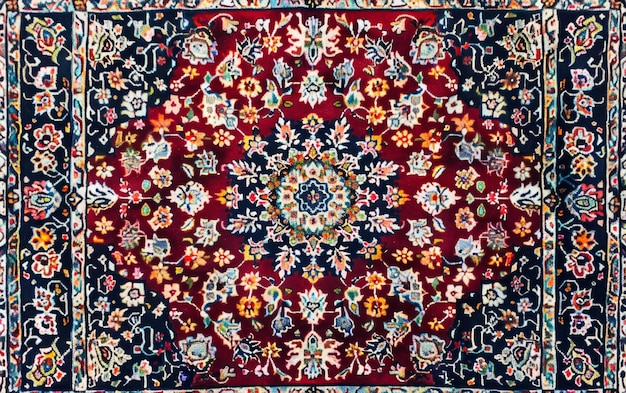 Luxuriöse indische Teppichkulisse Alte türkische Kilim Vintage persische Teppiche Stammestextur Ethnische Textil perfekt abstraktes Rahmendesign Hintergrund