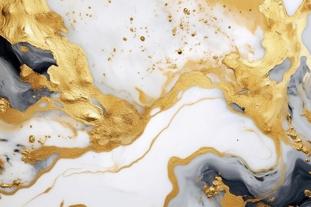 Foto luxuriöser abstrakter marmor- und goldhintergrund