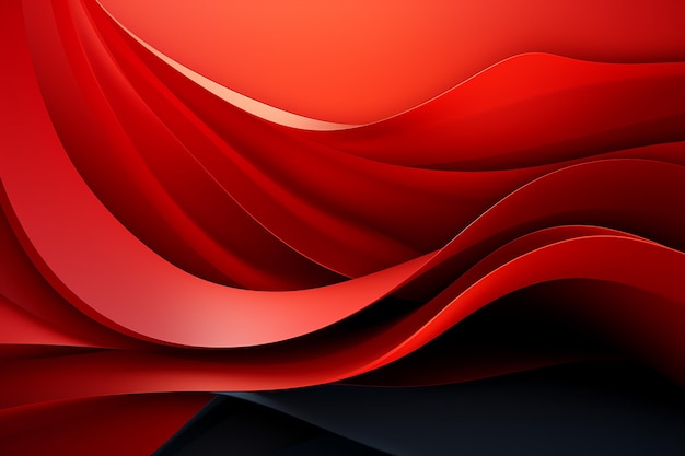 Luxuriöser abstrakter roter 3D-Papier-Vektorhintergrund